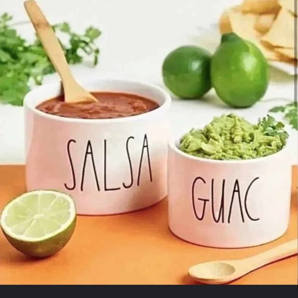 Rae Dunn Ceramic Salsa and Guac Bowls